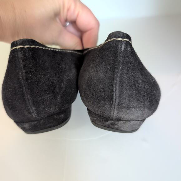 PRADA Suede Leather Embellishment Loafers Pointed Toe Made in Italy 39.5 / 9 9.5 - Picture 9 of 11